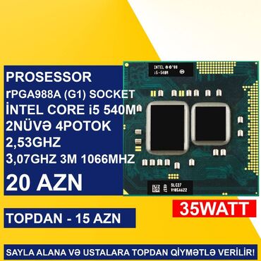 Prosessorlar: Prosessor Intel Core i3 Notebook üçün Prosessorlar, İşlənmiş — 17