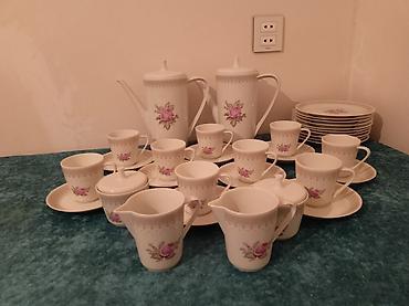 cay servisi: Çay dəsti, rəng - Ağ, Farfor, Almaniya — 1