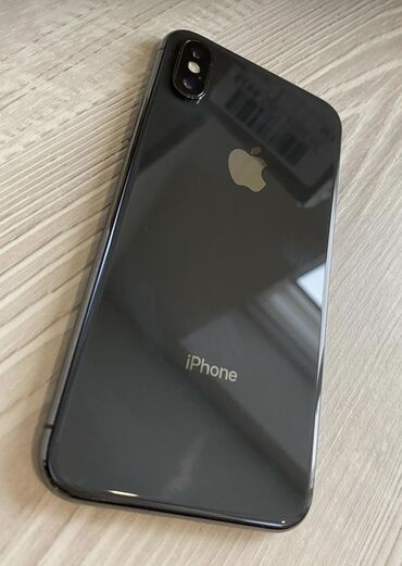 купить бэушные телефоны: IPhone X, Колдонулган, 256 ГБ, Space Gray, Коргоочу айнек, Каптама, 100 %