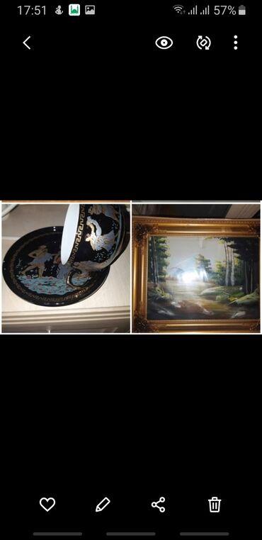 Digər dəstlər və servizlər: Ev üçün dekor və süfrə dəsti - Qəhvə/çay fincan dəsti: bozumtul fon — 10