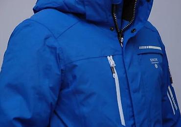 Odeća za skijanje: Muška zimska/ski jakna – plava - Toplotno izolovana podstava sa — 13