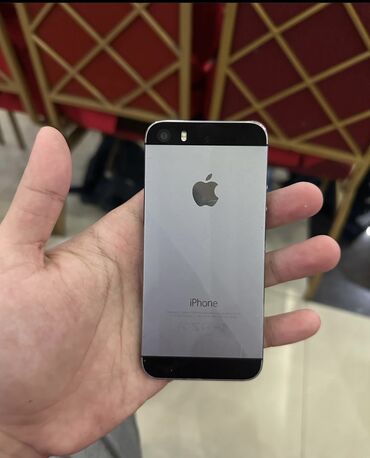 Apple iPhone: IPhone 5s, Б/у, 16 ГБ, Серебристый, Защитное стекло, Кабель, 100 %