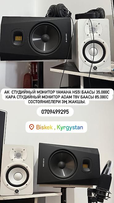 yamaha hs: Студийные мониторы 1) Черный ADAM Audio T8V — активный монитор — 2
