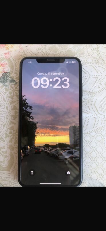 айфон в рассрочку без справки о доходах: IPhone Xs Max, Колдонулган, 256 ГБ, Jet Black, Заряддоочу түзүлүш, Коргоочу айнек, Каптама, 80 %