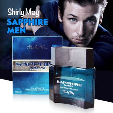 ətir qutusu: Shirley May Sapphire Men – Eau de Toilette, 100 ml - Kişilər üçün