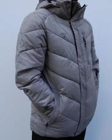 Zimske jakne: Muška zimska jakna – siva - Topla, punjena jakna sa proštepom u — 13