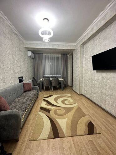 Uzunmüddətli kirayə mənzillər: 28 May metrosu TRİUM Palace-da mənzil kirayə verilir. Mərtəbə 17/5 — 9