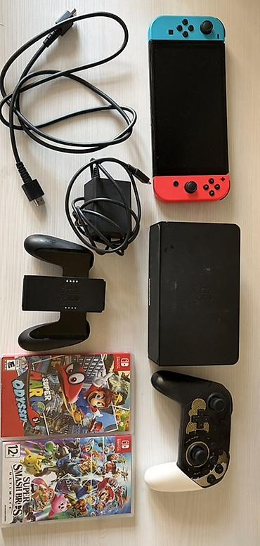 Nintendo: Nintendo Switch (не OLED) с аксессуарами и играми. Комплектация: - — 1