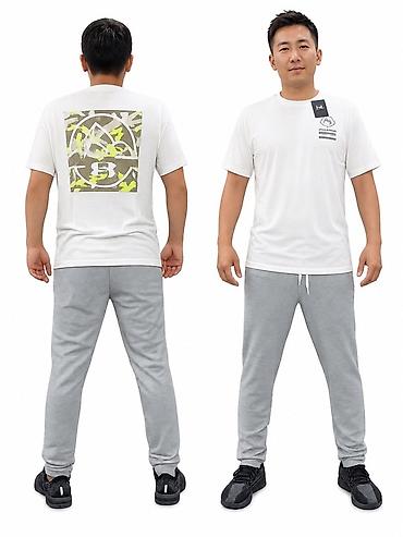 ander: Мужская футболка Ander Armour Оригинал - Цвет: белый - Материал — 1