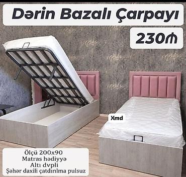 Dərin bazalı çarpayı – praktik və geniş saxlama bölməsi ilə
