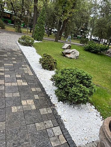 ландшафт: Мраморная крошка, Белый, Ландшафтная — 10
