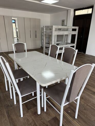 Кухонные столы и стулья: Кухонный стол и стул, цвет - Серый — 37