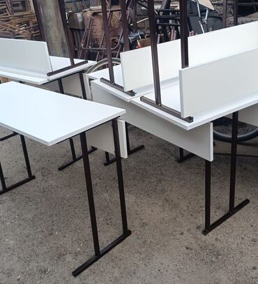 Ofis dəst mebeli: Məktəbli partalari Şagird oturacaqları və masalar Şagird stol stul — 7