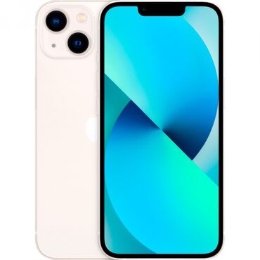 айфон запчасть: IPhone 13, Колдонулган, 128 ГБ, Ак, Каптама, 84 %