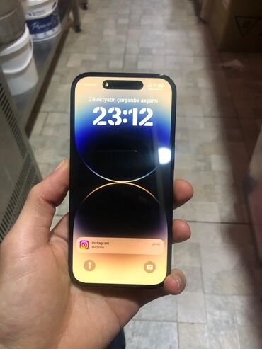 Apple iPhone: IPhone 14 Pro, 256 GB, Qara, Zəmanət, Face ID, Sənədlərlə