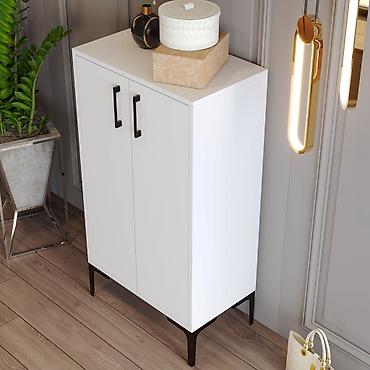 dolab kupe: Yeni, 2 qapılı, Ağ, Ayaqqabı dolabı — 4