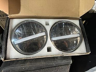 lada radiator: Niva üçün orginal dairəvi faralar dəsti - Tip: Dairəvi linzalı ön — 1