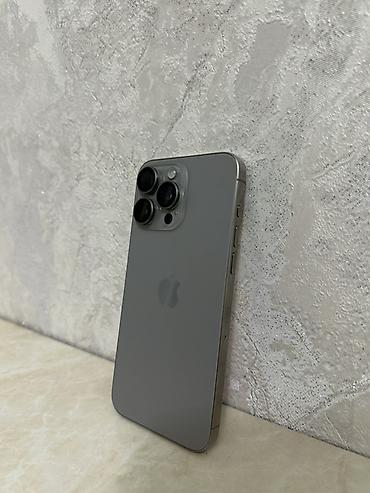 Apple iPhone: IPhone 15 Pro Max, Б/у, 256 ГБ, Natural Titanium, Чехол, 88 % — 2
