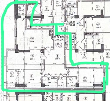 купить квартиру в строящемся доме: 3 комнаты, 130 м², Элитка, 11 этаж, ПСО (под самоотделку)
