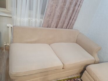диваны кожанные: Түз диван, Колдонулган, Эки орундук, Рогожка