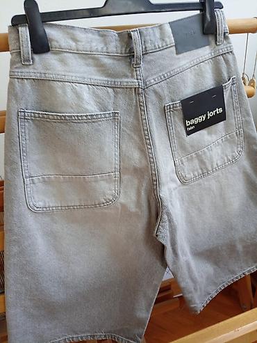 baletanke devojcice: Nove, džins bermude (baggy jorts) New Yorker, svetlo sive boje, vel — 10