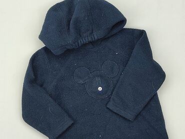 czarna bluzka pod marynarkę: Sweatshirt, 12-18 months, condition - Good