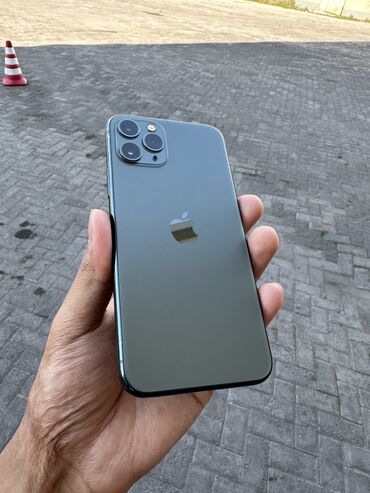 запчасти на айфон 6: IPhone 11 Pro, Колдонулган, 64 ГБ, Alpine Green, 96 %