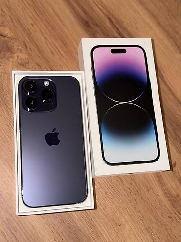 Уюлдук телефондор жана аксессуарлар: IPhone 14 Pro, Колдонулган, 128 ГБ, Deep Purple, Куту, 79 % — 5