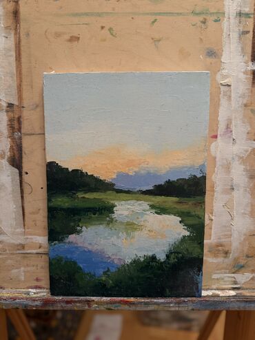 Süni güllər: Mənzərə rəsm əsəri (yağlı boya)
Пейзаж