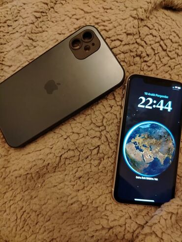 Apple iPhone: IPhone 11, 128 GB, Ağ, Face ID, Sənədlərlə