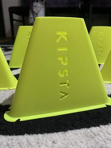 tap az idman aletleri: Kipsta məşq nişanlayıcı konuslar (6 ədəd) - Rəng: parlaq neon-sarı – — 2