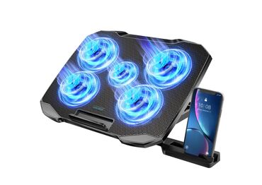 Клавиатуры: Подставка охлаждающая для ноутбука и телефона F2PLUS Coolcold 5 fans