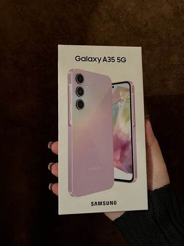 ilkin ödəniş: Samsung Galaxy A35, 128 GB, rəng - Bənövşəyi, Barmaq izi, Face ID