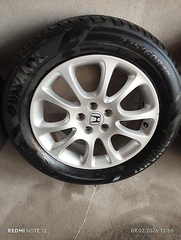 титановая: Комплект колес Honda: оригинальные литые диски R18 с шинами 225/60/18 — 5