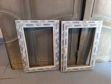 lalafo qapi pencere: Yeni İki qat şüşə paketi Plastik pəncərə, Еni: 80 sm, Uzunluğu: 100 sm
