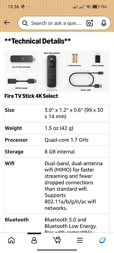 processor i7: Yeni Smart TV boks Amazon Ünvandan götürmə — 4