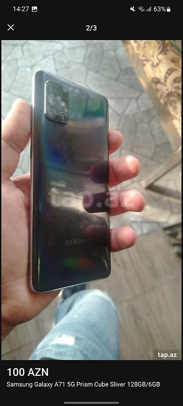samsung a71: Samsung Galaxy A71, 128 GB, rəng - Boz — 2