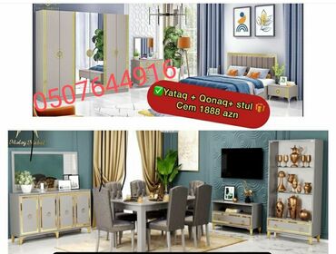 Yataq otağı dəstləri: İkinəfərlik çarpayı, Azərbaycan, Yeni — 27