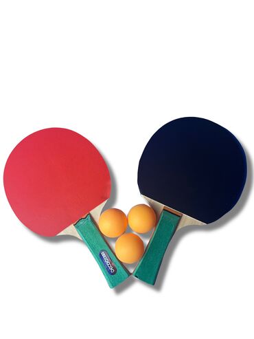 теннисные ракетки с мячами: Ракетки для настольного тенниса + 3 мяча [ акция 40%] - низкие цены в