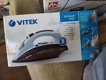 оверлок jack: Утюг Vitek, Паровой, Керамический, Автоотключение — 1