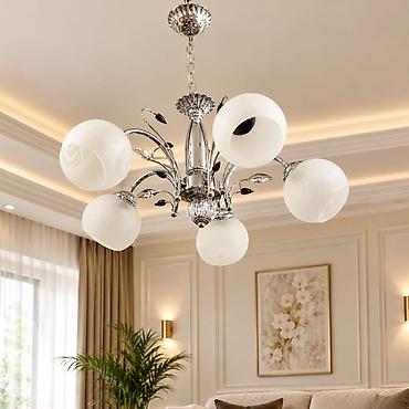 bra isiq: Çılçıraq, 5 lampa, Metal — 1