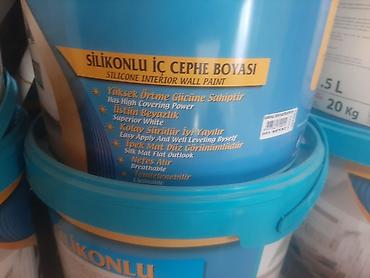 su c: ZİRVE silikonlu daxili divar boyası – ÜÇEL istehsalı, akrilik — 2