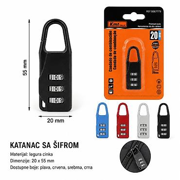 KMT 104 kombinaciona brava 9367779 Katanac sa šifrom od legure cinka na lalafo.rs KMT 104 kombinaciona brava 9367779 Katanac sa šifrom od legure cinka