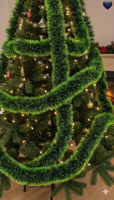 Yeni il ağacları: LED işıqlı Yeni il ağacı – payetli bəzəklərlə - Realistik iynəyarpaq — 21