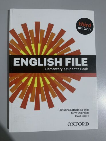 книга english: Продаю книгу ENGLISH FILE, для уровня Elementary. Почти новый