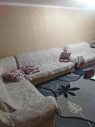 диван раскладной б у: Комплект мягкой мебели, Б/у, Самовывоз, цвет - Бежевый — 1