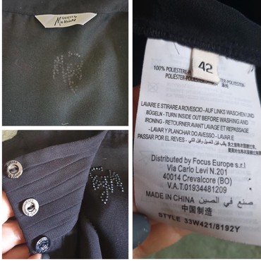Košulje: Guess, S (EU 36), Jednobojni, bоја - Crna — 2