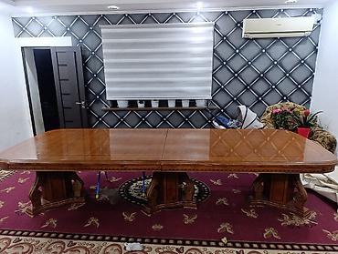 солнечный прожектор 200w: Большой обеденный/переговорный стол из массива дерева в классическом — 3