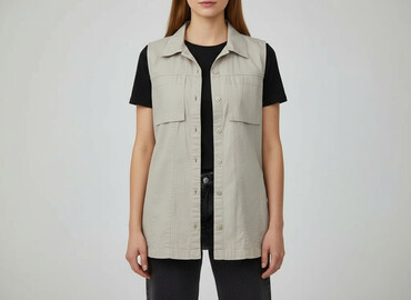 damska kamizelka garniturowa: Women`s waistcoat, size S