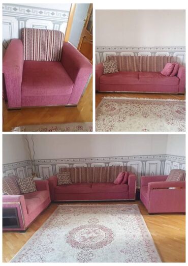 Digər mebel: Fn 2 eded divan 1 kreslo BELLONADAN. birlikde 400 azn. Acilma baza
